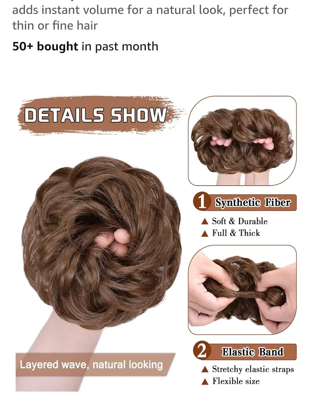 N/A brown synthetic